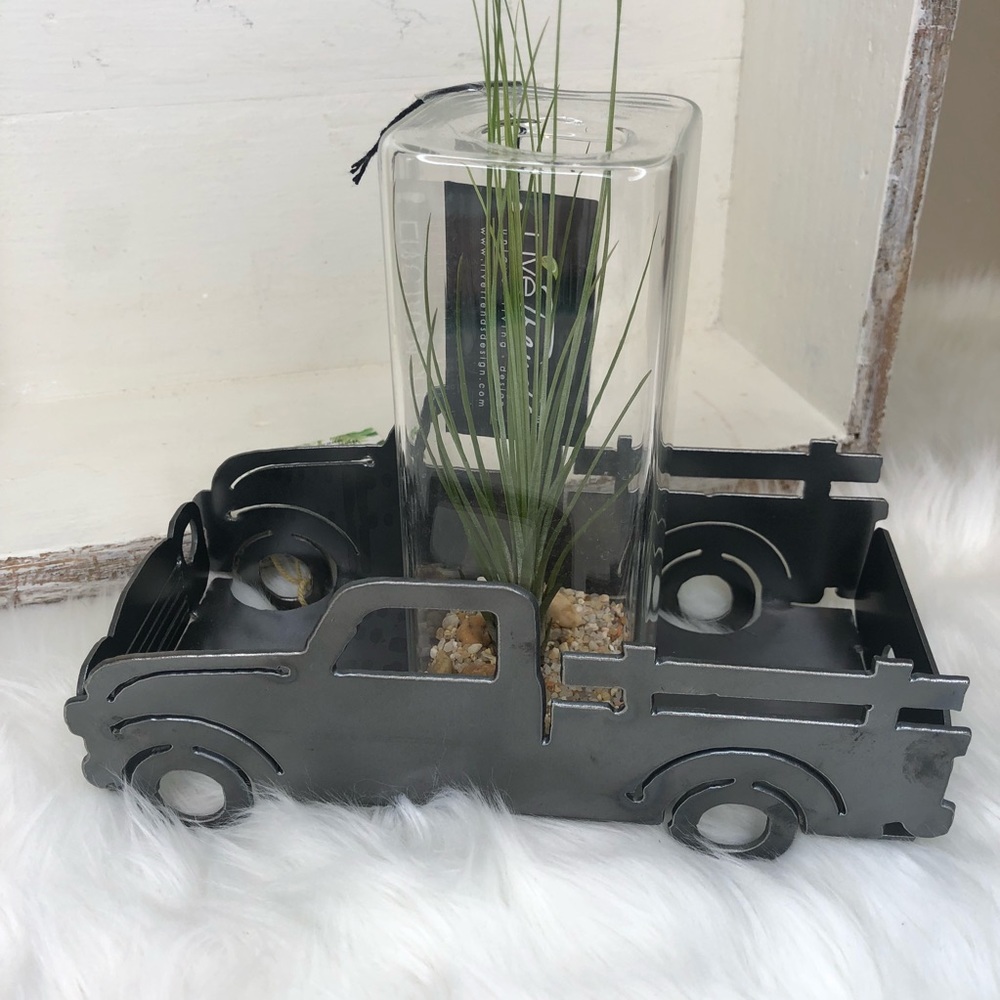 Home Decor | Metal Truck Plant Holder